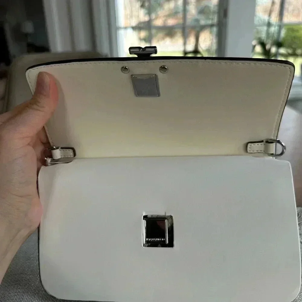 Tory Burch Warm White And Black Bag
